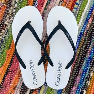Calvin Klein White Sandals
